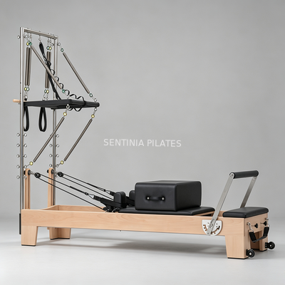 Quality Beech Wood Basic Pilates Equipment Tower Reformer For Beginners Customized factory
