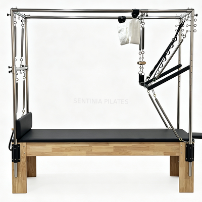 Quality Rubberwood Pilates Reformer Cadillac Machine Reformer with Trapeze Table factory