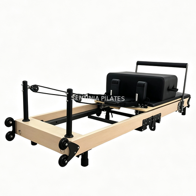 Quality Commercial Maple Folding Pilates Reformer Workout Equipment 85KG factory