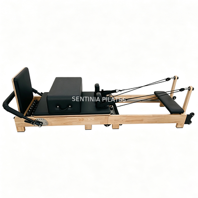 Quality Solid Rubberwood Foldable Pilates Reformer Palate Exercise Equipment factory