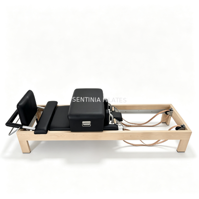 Quality Classic Traditional Maple Wooden Reformer Pilates Exercise Machine With Germany Spring factory