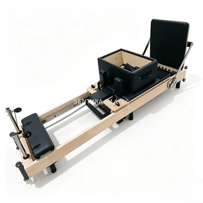 Quality Wear Resistant Pilates Bed Reformer Machine For Home Microfiber Leather Custom factory