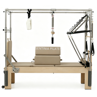 Quality Multifunctional Maple Wood Pilates Trapeze Cadillac Reformer Training Equipment factory