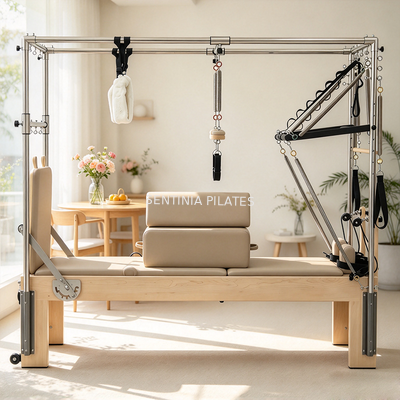 Quality Sturdy Maple Wood Cadillac Private Reformer Pilates Trapeze Table Multifunctional Training Equip factory