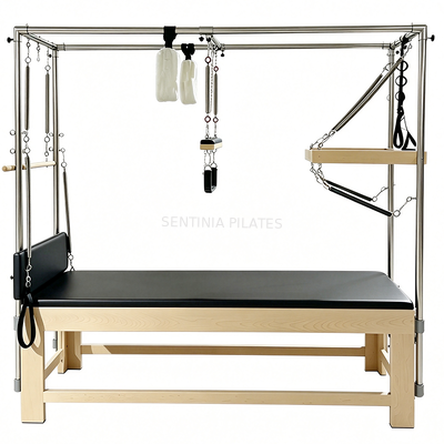 Quality Classic Maple Wood Cadillac Pilates Machine Reformer With Full Trapeze OEM factory