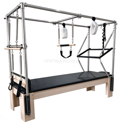 Quality Stainless Steel Frame Professional Pilates Equipment Cadillac Trapeze Microfiber Leather factory