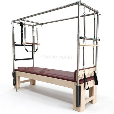 Quality Outdoor Solid Maple Wood Pilates Cadillac Reformer Bed Custom Logo factory