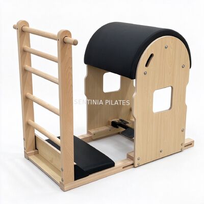 Quality Professional Studio Pilates Ladder Barrel Equipment With Movable Foot Platform factory