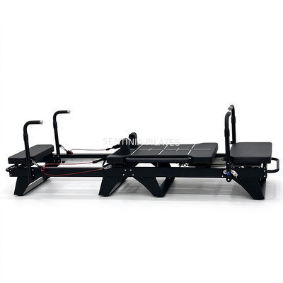 Quality Luxury Supermodel Mega Studio Pilates Reformer Machine Carbon Fiber Microfiber Leather factory